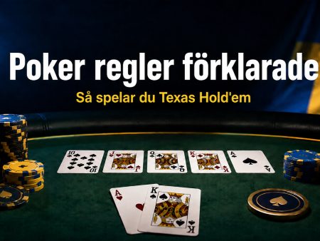 Poker regler förklarade – så spelar du Texas Hold’em 2026