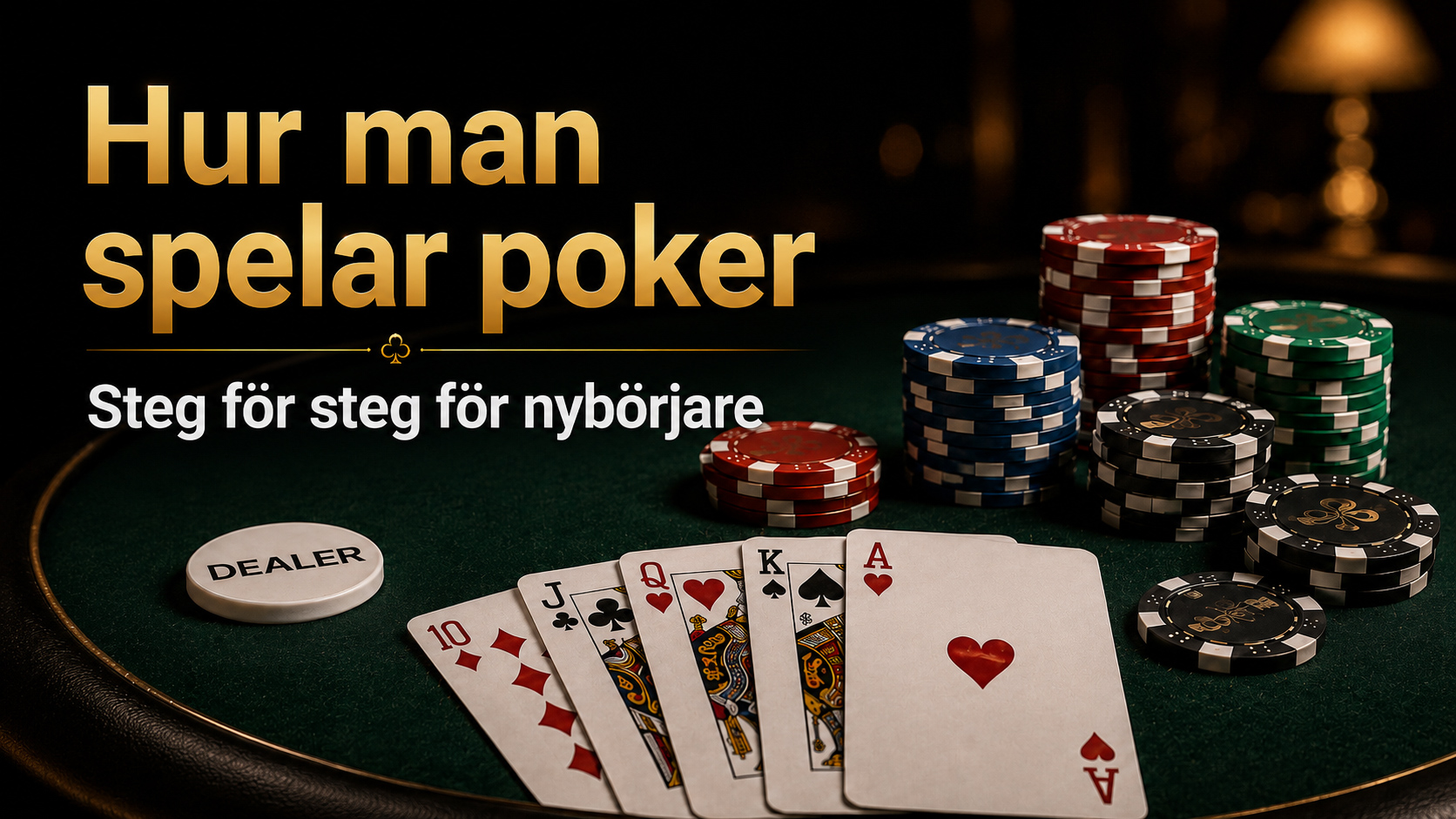 Hur man spelar poker - steg för steg för nybörjare