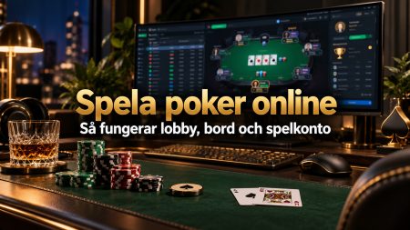 Spela poker online 2026 – så fungerar lobby, bord och spelkonto